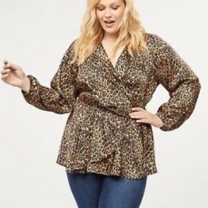 Lane Bryant Leopard Silky Top